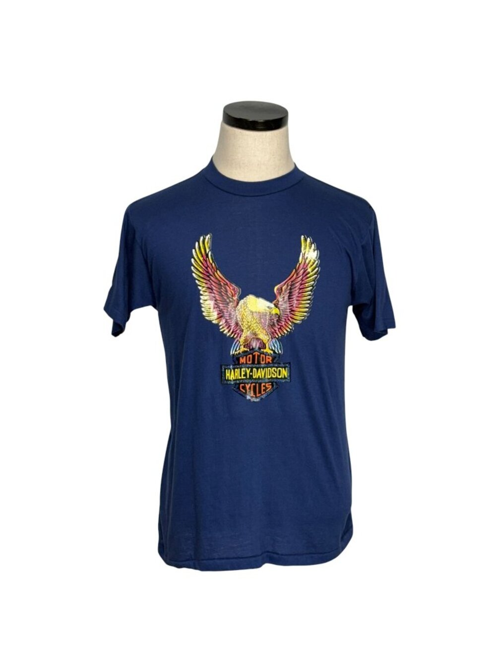 Vintage 80s Harley Davidson Eagle T-Shirt Large Single Stitch